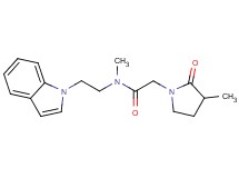 N-[2-(1H-indol-1-yl)ethyl]-N-methyl-2-(3-methyl-2-oxopyrrolidin-1-yl)acetamide