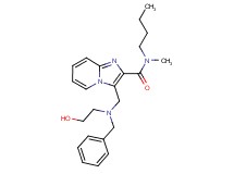 3-{[benzyl(2-hydroxyethyl)amino]methyl}-N-butyl-N-methylimidazo[1,2-a]pyridine-2-carboxamide