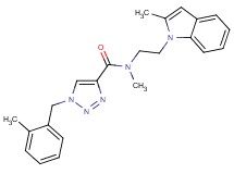 N-methyl-1-(2-methylbenzyl)-N-[2-(2-methyl-1H-indol-1-yl)ethyl]-1H-1,2,3-triazole-4-carboxamide