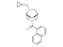 (1R*,5R*)-6-(cyclopropylmethyl)-3-(1-naphthoyl)-3,6-diazabicyclo[3.2.2]nonane