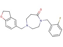 1-(2,3-dihydro-1-benzofuran-5-ylmethyl)-4-(2-fluorobenzyl)-1,4-diazepan-5-one