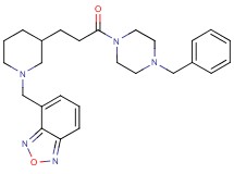 4-({3-[3-(4-benzyl-1-piperazinyl)-3-oxopropyl]-1-piperidinyl}methyl)-2,1,3-benzoxadiazole