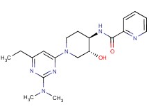 N-{(3R*,4R*)-1-[2-(dimethylamino)-6-ethylpyrimidin-4-yl]-3-hydroxypiperidin-4-yl}pyridine-2-carboxamide