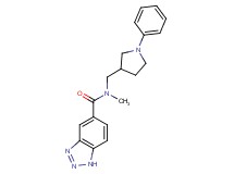 N-methyl-N-[(1-phenyl-3-pyrrolidinyl)methyl]-1H-1,2,3-benzotriazole-5-carboxamide