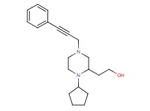 2-[1-cyclopentyl-4-(3-phenyl-2-propyn-1-yl)-2-piperazinyl]ethanol