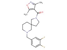 7-(3,4-difluorobenzyl)-2-[(3,5-dimethyl-4-isoxazolyl)carbonyl]-2,7-diazaspiro[4.5]decane