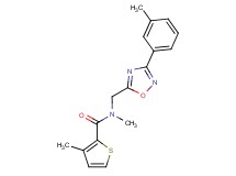 N,3-dimethyl-N-{[3-(3-methylphenyl)-1,2,4-oxadiazol-5-yl]methyl}thiophene-2-carboxamide