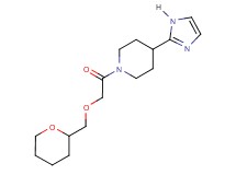 4-(1H-imidazol-2-yl)-1-[(tetrahydro-2H-pyran-2-ylmethoxy)acetyl]piperidine