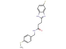 3-(5-fluoro-1H-benzimidazol-2-yl)-N-[4-(methylthio)benzyl]propanamide