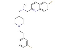 ({1-[2-(3-fluorophenyl)ethyl]-4-piperidinyl}methyl)[(6-fluoro-2-quinolinyl)methyl]methylamine