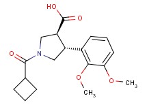 (3S*,4R*)-1-(cyclobutylcarbonyl)-4-(2,3-dimethoxyphenyl)pyrrolidine-3-carboxylic acid