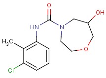 N-(3-chloro-2-methylphenyl)-6-hydroxy-1,4-oxazepane-4-carboxamide