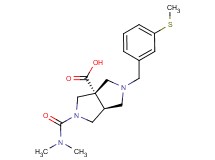 (3aS*,6aS*)-2-[(dimethylamino)carbonyl]-5-[3-(methylthio)benzyl]hexahydropyrrolo[3,4-c]pyrrole-3a(1H)-carboxylic acid