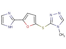 3-{[5-(1H-imidazol-2-yl)-2-furyl]thio}-4-methyl-4H-1,2,4-triazole