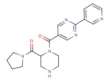 2-(3-pyridinyl)-5-{[2-(1-pyrrolidinylcarbonyl)-1-piperazinyl]carbonyl}pyrimidine