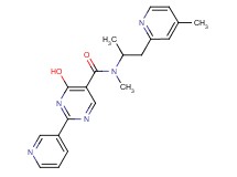 4-hydroxy-N-methyl-N-[1-methyl-2-(4-methylpyridin-2-yl)ethyl]-2-pyridin-3-ylpyrimidine-5-carboxamide