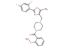 1-{[2-(2,4-difluorophenyl)-5-methyl-1,3-oxazol-4-yl]methyl}-4-(2-methoxybenzoyl)piperazine
