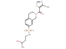N-(3-hydroxybutyl)-2-[(4-methyl-1,3-thiazol-5-yl)carbonyl]-1,2,3,4-tetrahydroisoquinoline-7-sulfonamide