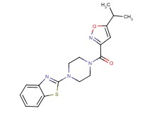 2-{4-[(5-isopropyl-3-isoxazolyl)carbonyl]-1-piperazinyl}-1,3-benzothiazole