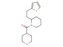 1-(tetrahydro-2H-pyran-4-ylcarbonyl)-2-[2-(2-thienyl)ethyl]piperidine