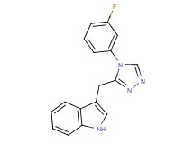 3-{[4-(3-fluorophenyl)-4H-1,2,4-triazol-3-yl]methyl}-1H-indole