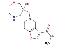 5-[(6-hydroxy-1,4-oxazepan-6-yl)methyl]-N-methyl-4,5,6,7-tetrahydroisoxazolo[4,5-c]pyridine-3-carboxamide dihydrochloride