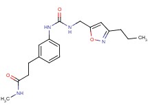 N-methyl-3-{3-[({[(3-propylisoxazol-5-yl)methyl]amino}carbonyl)amino]phenyl}propanamide