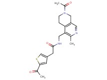 N-[(7-acetyl-3-methyl-5,6,7,8-tetrahydro-2,7-naphthyridin-4-yl)methyl]-2-(5-acetyl-3-thienyl)acetamide