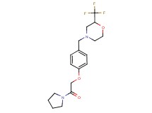 4-[4-(2-oxo-2-pyrrolidin-1-ylethoxy)benzyl]-2-(trifluoromethyl)morpholine