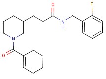 3-[1-(1-cyclohexen-1-ylcarbonyl)-3-piperidinyl]-N-(2-fluorobenzyl)propanamide
