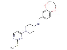 N-(3,4-dihydro-2H-1,5-benzodioxepin-7-ylmethyl)-1-[2-(methylthio)pyrimidin-4-yl]piperidin-4-amine