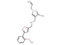 1-(1-allyl-3-methyl-1H-pyrazol-4-yl)-N-{[3-(2-methoxyphenyl)isoxazol-5-yl]methyl}methanamine