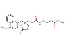 methyl 4-[(3-{2-[(4-methoxy-1-naphthyl)methyl]-5-oxo-2-pyrrolidinyl}propanoyl)amino]butanoate