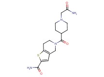 5-{[1-(2-amino-2-oxoethyl)-4-piperidinyl]carbonyl}-4,5,6,7-tetrahydrothieno[3,2-c]pyridine-2-carboxamide