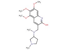 5,6,7-trimethoxy-3-{[methyl(1-methyl-3-pyrrolidinyl)amino]methyl}-2-quinolinol