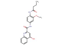 N-[4-(butyrylamino)-3-methoxyphenyl]-4-hydroxy-2-quinolinecarboxamide