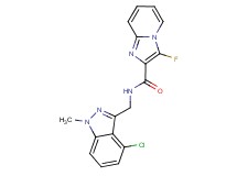N-[(4-chloro-1-methyl-1H-indazol-3-yl)methyl]-3-fluoroimidazo[1,2-a]pyridine-2-carboxamide