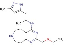2-(ethoxymethyl)-N-[1-methyl-2-(3-methyl-1H-pyrazol-5-yl)ethyl]-6,7,8,9-tetrahydro-5H-pyrimido[4,5-d]azepin-4-amine dihydrochloride