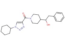 1-{1-[(1-cyclohexyl-1H-1,2,3-triazol-4-yl)carbonyl]-4-piperidinyl}-2-phenylethanol