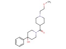 1-{[1-(2-methoxyethyl)piperidin-4-yl]carbonyl}-4-phenylpiperidin-4-ol