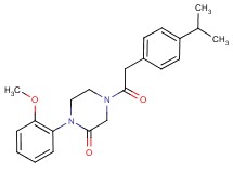 4-[(4-isopropylphenyl)acetyl]-1-(2-methoxyphenyl)-2-piperazinone