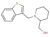 [1-(1-benzothien-3-ylmethyl)-2-piperidinyl]methanol trifluoroacetate (salt)