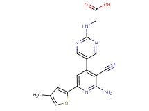 ({5-[2-amino-3-cyano-6-(4-methyl-2-thienyl)pyridin-4-yl]pyrimidin-2-yl}amino)acetic acid