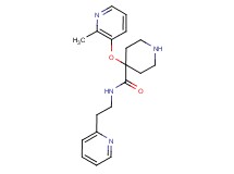 4-[(2-methylpyridin-3-yl)oxy]-N-(2-pyridin-2-ylethyl)piperidine-4-carboxamide
