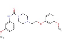 4-[2-(3-methoxyphenoxy)ethyl]-N-(3-methoxyphenyl)piperazine-1-carboxamide