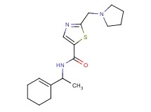 N-(1-cyclohex-1-en-1-ylethyl)-2-(pyrrolidin-1-ylmethyl)-1,3-thiazole-5-carboxamide