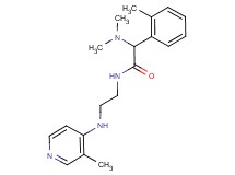 2-(dimethylamino)-2-(2-methylphenyl)-N-{2-[(3-methyl-4-pyridinyl)amino]ethyl}acetamide