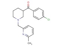 (4-chlorophenyl){1-[(6-methyl-2-pyridinyl)methyl]-3-piperidinyl}methanone