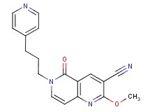 2-methoxy-5-oxo-6-(3-pyridin-4-ylpropyl)-5,6-dihydro-1,6-naphthyridine-3-carbonitrile