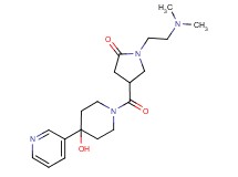 1-[2-(dimethylamino)ethyl]-4-{[4-hydroxy-4-(3-pyridinyl)-1-piperidinyl]carbonyl}-2-pyrrolidinone